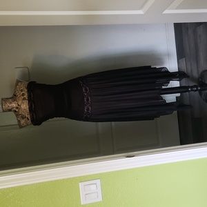 Pink and black Dress